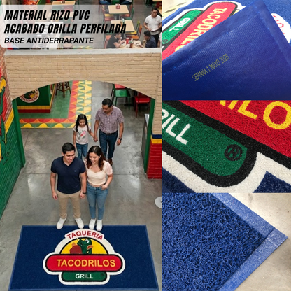 Tapete Personalizado Rizo Pvc