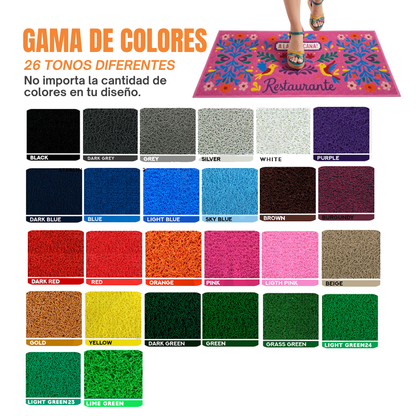 Tapete Personalizado Rizo Pvc